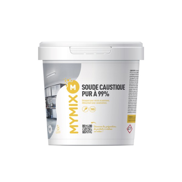 SOUDE CAUSTIQUE PUR À 99% 1KG