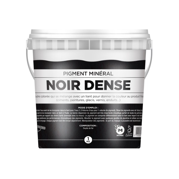 PIGMENT MINERAL  : NOIR DENSE 1KG
