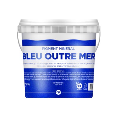 Pigment mineral : BLEU OUTRE MER 1KG