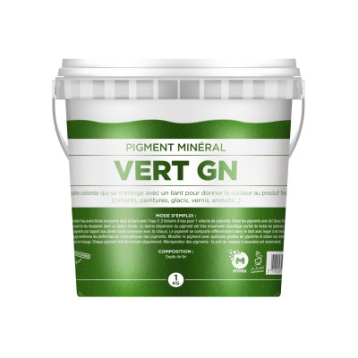 Pigment  Mineral : VERT GN 1KG