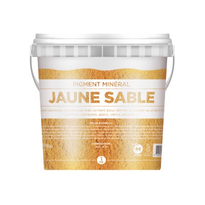Pigment Mineral : JAUNE SABLE 1 KG