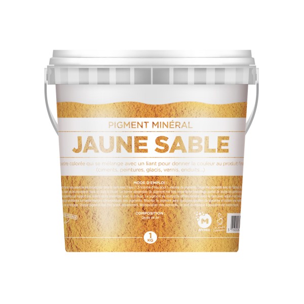 PIGMENT MINERAL : JAUNE SABLE 1 KG