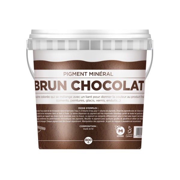 PIGMENT MINERAL  : BRUN CHOCOLAT 0,8KG