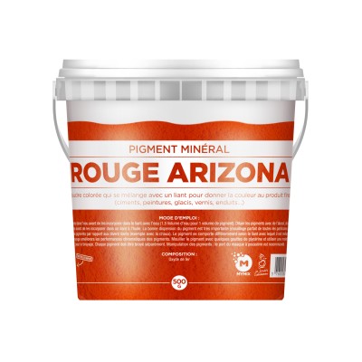 Pigment Mineral : ROUGE ARIZONA 1KG